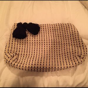 Zara polka dot clutch